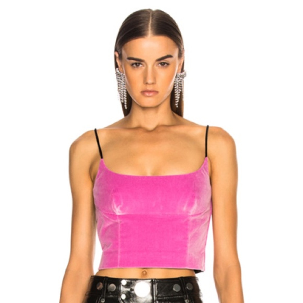 Alexander Wang Velvet Cami Top SZ 0